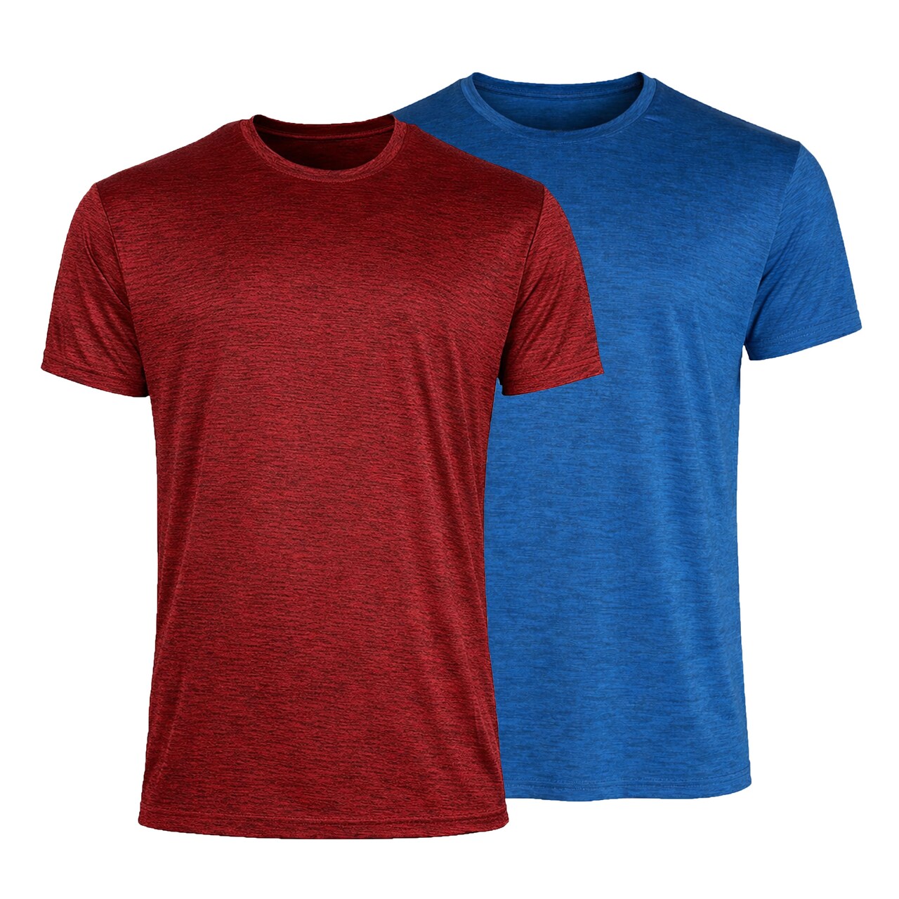 Galaxy Kick Start Gear Men's Short Sleeve Moisture-Wicking Quick Dry Performance Crew Neck Tee-2 Pack